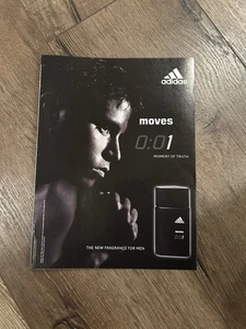 ADIDAS Moves 0:01 Foto Anuncio 8”x11” Colonia Fragancia Activa - Imagen 1 de 1