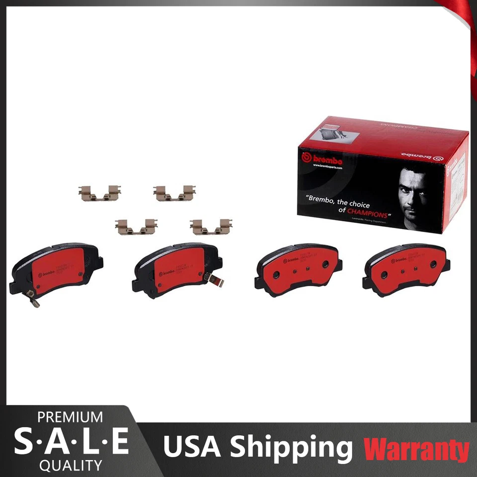 Conjunto de pastilhas de freio a disco de cerâmica com fenda frontal Brembo para Hyundai Elantra Kia Forte - Imagem 1 de 4