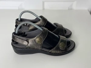 Aravon Candace Sandal Bronze Leather US Women's Size 10 2A - Picture 1 of 8