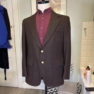 Vintage John Alexander Braun Blazer Goldknöpfe 40R - Bild 1 von 9