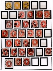AUSTRIA 1858-1863 A SPECIALIZED COLLECTION OF 150 CLASSIC STAMPS - Picture 1 of 4