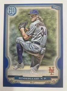 2020 Topps Baseball Gypsy Queen #83 New York Mets Noah Syndergaard Blue 24/150 - Bild 1 von 2