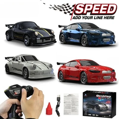 1/64 2.4G High Speed Drift Rc Car 4WD Car Mini GTR Racing Model Boy Toy  - Image 1 of 4