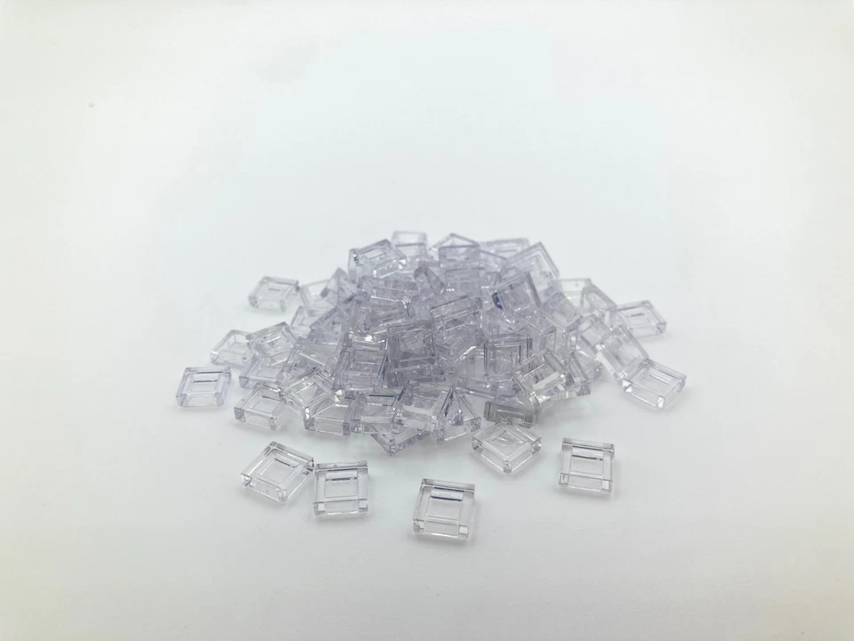 X100 LEGO azulejo transclaro 1 x 1 (3070) NOVO lote de construção urbana a granel - Imagem 1 de 1