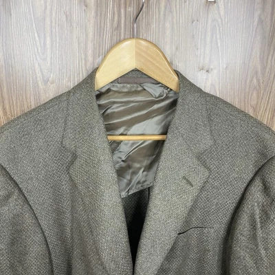 Casaco esportivo masculino FLAW Ermenegildo Zegna 100% puro cashmere 44L marrom sólido - Imagem 1 de 4