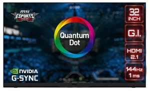 Monitor para juegos MSI Optix MPG321UR-QD 4K 32" UHD 3840x2160 HDR NVIDIA Quantum Dot - Imagen 1 de 4