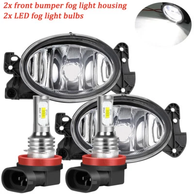 Pair LED Fog Light Lamp For Mercedes Benz W211 E320 E350 E550 2007 2008 2009 - Image 1 of 4