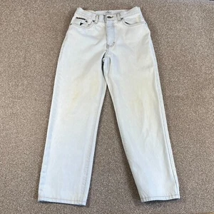 Calvin Klein Jeans Damen Größe 6 28 x 27 Weiß Acid Wash Relaxed Straight Fit Hose - Bild 1 von 12