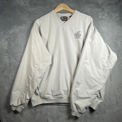 Taco de golfe Gear Windbreaker masculino L cinza vintage pulôver Costa Rica Reserva Conchal - Imagem 1 de 4