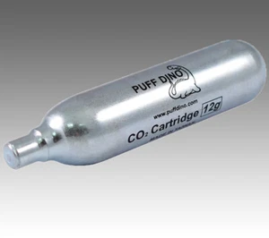 PUFF DINO CO2 CARTRIDGE 12g FOR GEL BLASTERS SURVIVAL SHOP LOW ODOR - Picture 1 of 7