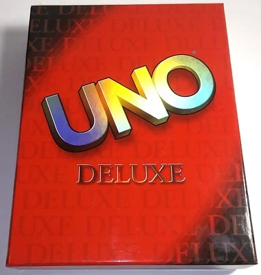 2001 UNO Deluxe Card Game - 100% Complete - Contents Gently Used - Mattel - Image 1 of 2
