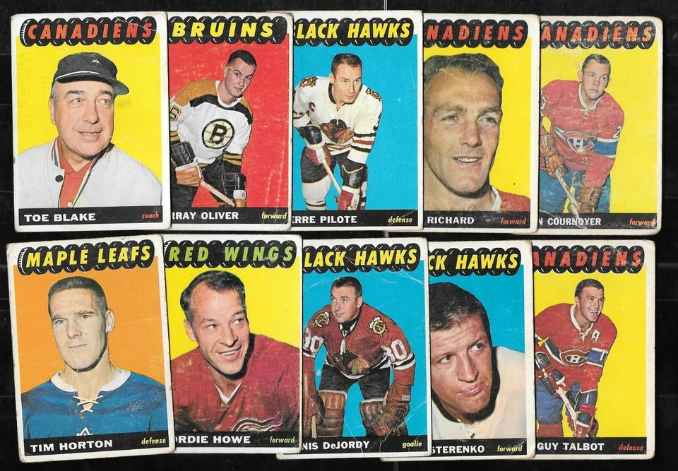 1965-66 TOPPS 65-66 NHL HOCKEY CARD 1-128 SEE LIST - Image 1 of 1