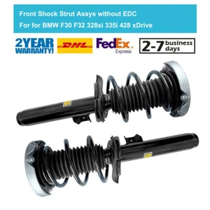 2x Front Shock Absorber Struts W/O EDC For BMW F30 F32 F33 F34 F36 335i 428i 4WD - Picture 1 of 7