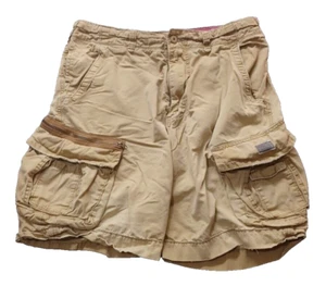 Pantaloncini cargo vintage Union Bay uomo esercito kaki taglia 34 eccedenza stile militare - Foto 1 di 10