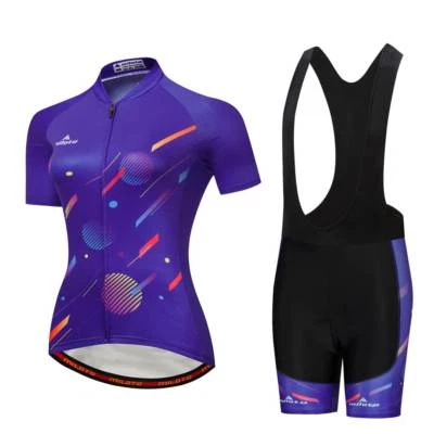 Kit de camisa e shorts femininos de ciclismo reflexivo roupas de bicicleta P-5XL - Imagem 1 de 4