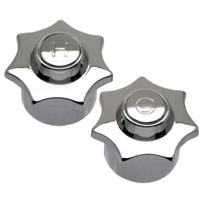 Par de manijas para bañera/ducha Danco 88080 Heritage, cromo estándar americano Foto 1 de 3