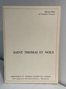 Etienne Gilson: Saint Thomas et Nous; THOMISTIC PHILOSOPHY; AQUINAS; 1966 - Imagen 1 de 12