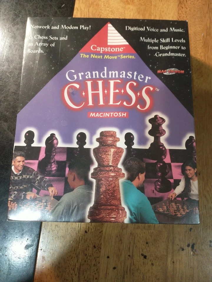 * Grandmaster Championship Chess New In Box PC Game 1995 Capstone CD-Rom - Image 1 of 4