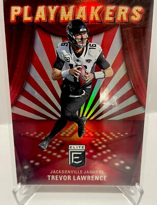 Trevor Lawrence  - 2022 Panini Donruss Elite - PLAYMAKERS - JACKSONVILLE JAGUARS - Image 1 of 3