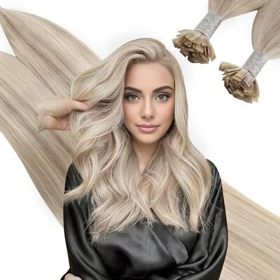 FLAT - Tip Extensions-Echthaarverlaengerung Echthaar 40 - 80cm 50/100 Strähnen - Bild 1 von 4