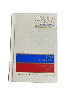 Funk & Wagnalls Reference Encyclopedia 1984 Yearbook of 1983 events Trivia Gift - Imagen 1 de 5