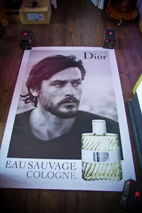 DIOR ALAIN DELON A Large French Vintage Advertising Fashion Poster Original - Picture 1 of 7