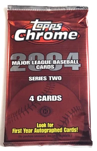 2004 Topps Chrome Series Two MLB Baseball Pack/ 1st Year Auto Cards? Rare - Picture 1 of 3