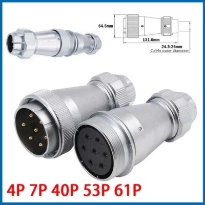 Aviation Socket & Plug WF55 - 4P 7P 40P 53P 61P Waterproof Circular Connectors - Image 1 of 4