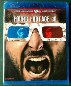 Found Footage 3D (Blu-ray) 2018, Retro 3D glasses included, SEALED, Ohio seller