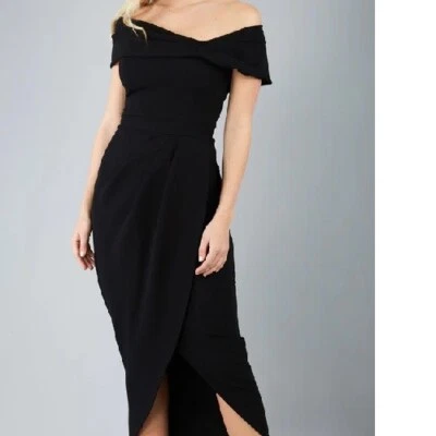 Vestido regular para mujer Diva negro Vegas hasta la pantorrilla talla XL Foto 1 de 4