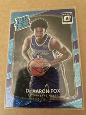 2017 - 18 Donruss Optic De Aaron Fox #196 Purple Fast Break 152/155