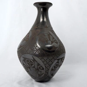Vaso nero Mata Ortiz Eusebio Sandoval - Foto 1 di 10