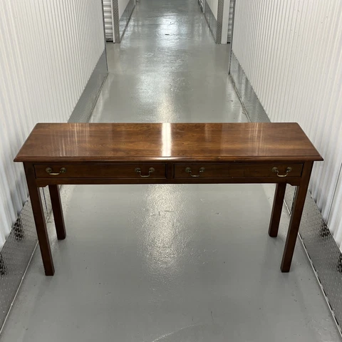 Stickley Cherry Console Table 53-1/2” W x 15-1/4” D x 28-1/2” H Cover