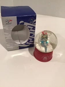 2002 Salt Lake Paralympic Mascot Otto The Otter Snow Globe, Rare - Picture 1 of 7