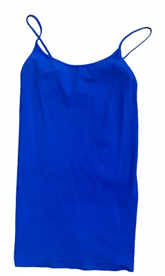 Tees By Tina Tank Top Camisole Sleeveless Cotton Blend Women's Size O/S Blue - Image 1 of 4