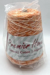 Premier Home Cone 14 oz filato di cotone arancione mandarino, 700 iarde, nuovo - Foto 1 di 7