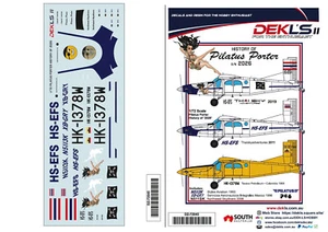 1/72  Decals-Pilatus Porter - History of Porter Serial no  '2026'- DEKL's II - Picture 1 of 5