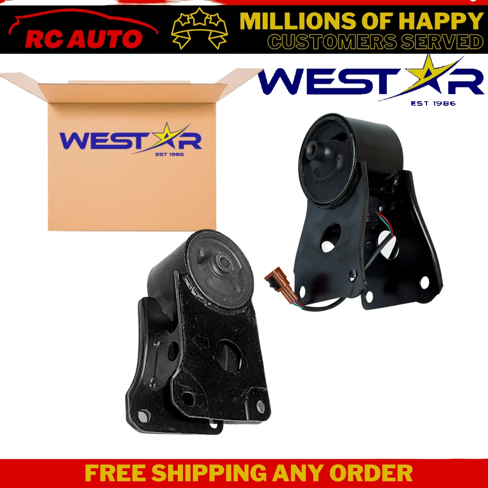 Montaje de motor delantero y trasero para Nissan Máxima 1995-2003 3,0 L / 3,5 L 2 piezas Foto 1 de 3