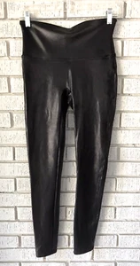 SPANX Damen-Leggings schwarz Struktur Knöchelschlank Größe Large gebraucht, in einwandfreiem Zustand Athleisure - Bild 1 von 7
