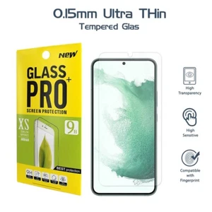 2 PACK FINGERPRINT Work Tempered Glass Screen Protector for Samsung Galaxy S22 - Picture 1 of 3