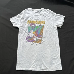 Hercules Disney Shirt T-Shirt Size S VTG Retro Animated Cartoon Movie White - Picture 1 of 6