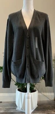 Cárdigan gris oscuro Roundtree & Yorke para hombre talla M nuevo con etiquetas Foto 1 de 4