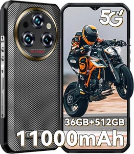 2025 OUKITEL WP35Pro 5G Rugged Smartphone 36GB+512GB 11000mAh Android Cell Phone - Picture 1 of 8