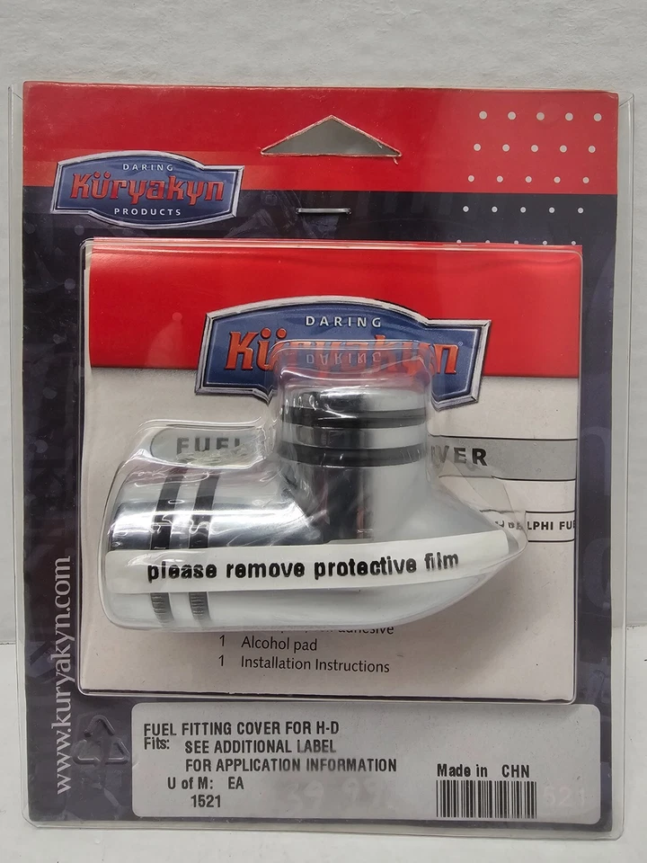 Cubierta de montaje de combustible Kuryakyn 1521 para cromo H-D ver descripción para montaje Foto 1 de 1