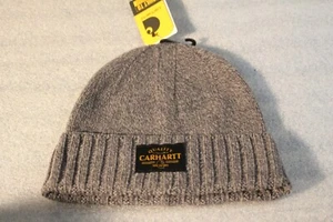 CARHARTT WOOL QUALITY PATCH BEANIE AH6337-M ONE SIZE FITS ALL  KEEP WARM - Picture 1 of 2
