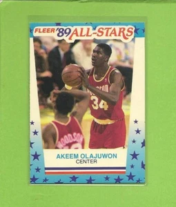 1989 pegatina Fleer Allstars Akeem Olajuwon # 2 tarjeta - Imagen 1 de 1