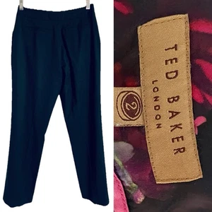 TED BAKER LONDON klassische schwarze Anzughose Größe 2 - Bild 1 von 15