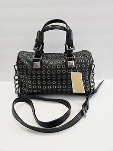 Michael Michael Kors Grayson Grommet Black MD TZ Satchel Echtleder Tasche - Bild 1 von 18