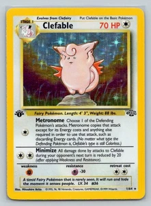 Clefable Holo 01/64 LP-NM - Pokemon Dschungel 1. Edition (698) - Bild 1 von 2