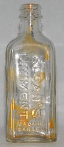 SLOAN'S LINIMENT CLEAR BOTTLE EARLY 1900's made in Canada 5" Empty as Shown VTG - Picture 1 of 11
